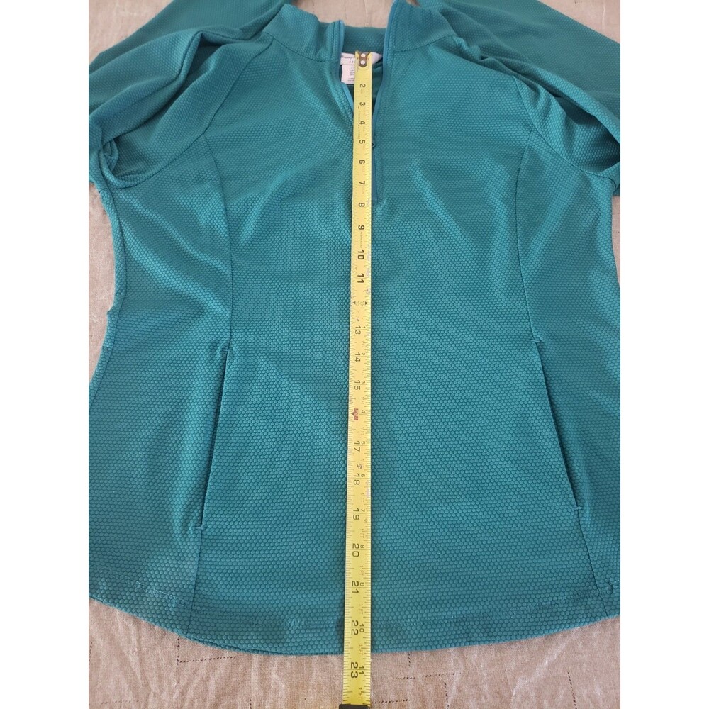 Tommy Bahama Women's Golf Pullover Large Green, Textured, Long Sleeve, 1/4 Zip - Picture 11 of 13